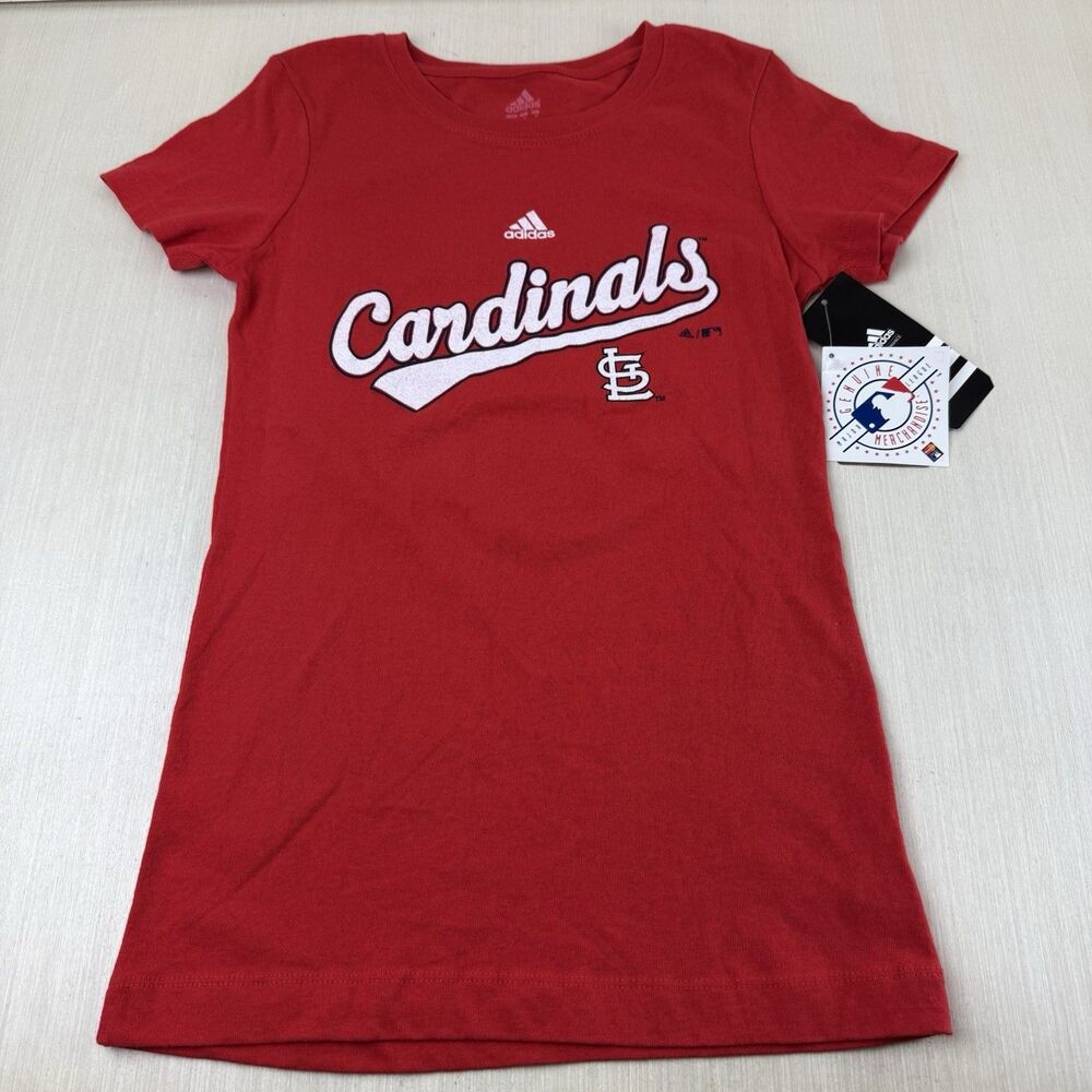 Adidas St. Louis Cardinals T Shirt Girls Med 10/12 MLB Matt Carpenter #29 NWT